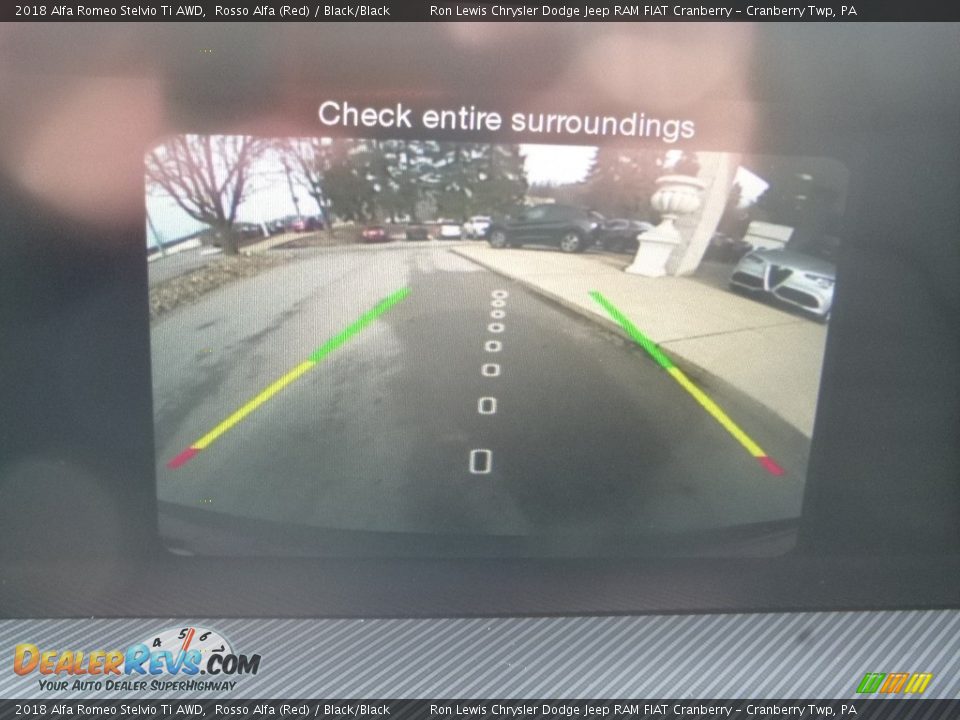 2018 Alfa Romeo Stelvio Ti AWD Rosso Alfa (Red) / Black/Black Photo #24