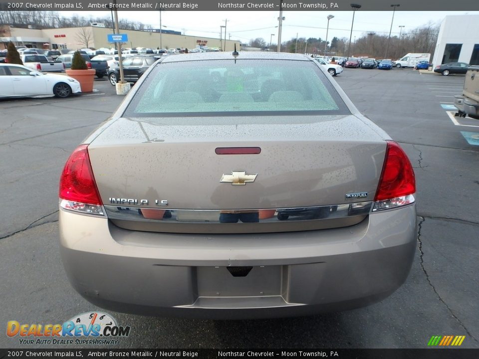 2007 Chevrolet Impala LS Amber Bronze Metallic / Neutral Beige Photo #6