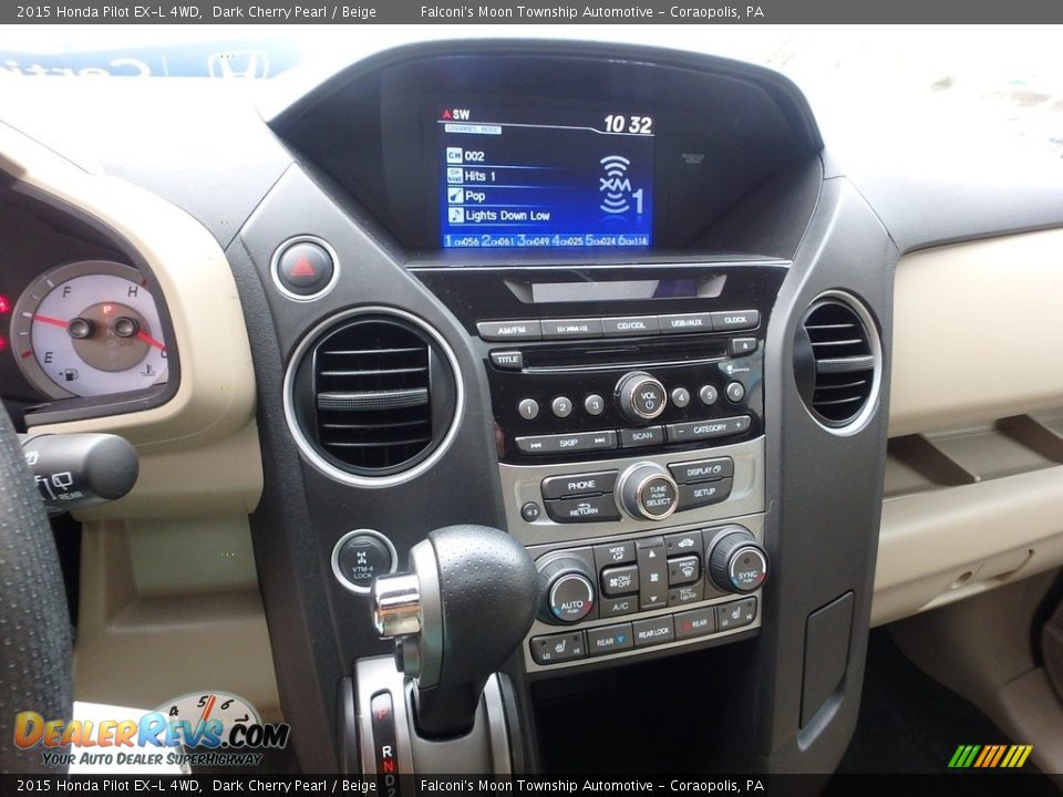 2015 Honda Pilot EX-L 4WD Dark Cherry Pearl / Beige Photo #22