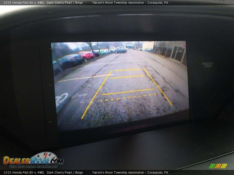 2015 Honda Pilot EX-L 4WD Dark Cherry Pearl / Beige Photo #25