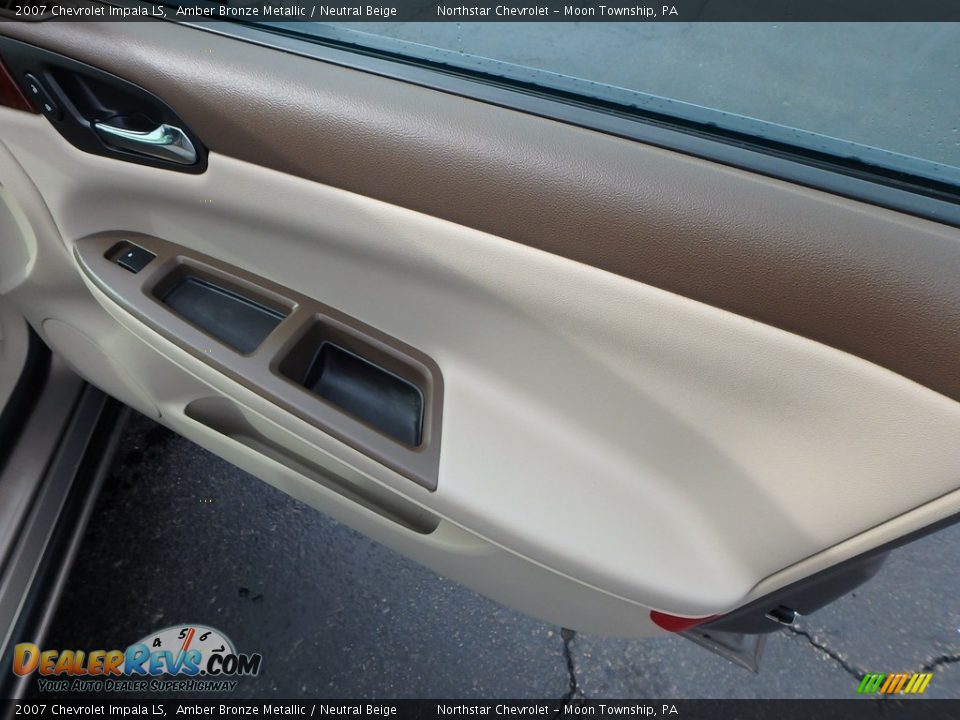 2007 Chevrolet Impala LS Amber Bronze Metallic / Neutral Beige Photo #16
