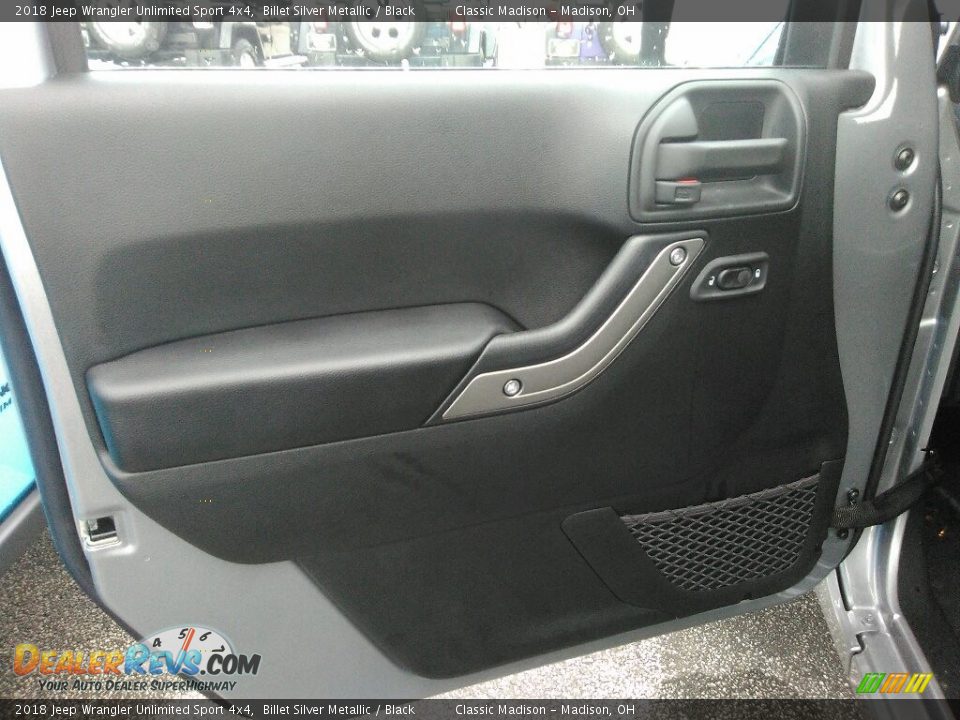 2018 Jeep Wrangler Unlimited Sport 4x4 Billet Silver Metallic / Black Photo #5