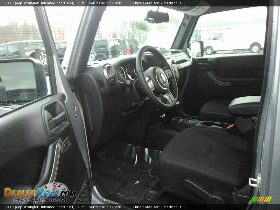 2018 Jeep Wrangler Unlimited Sport 4x4 Billet Silver Metallic / Black Photo #6