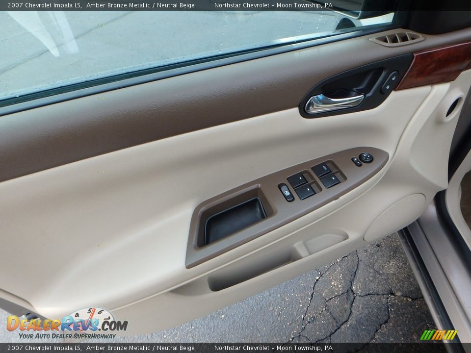 2007 Chevrolet Impala LS Amber Bronze Metallic / Neutral Beige Photo #23
