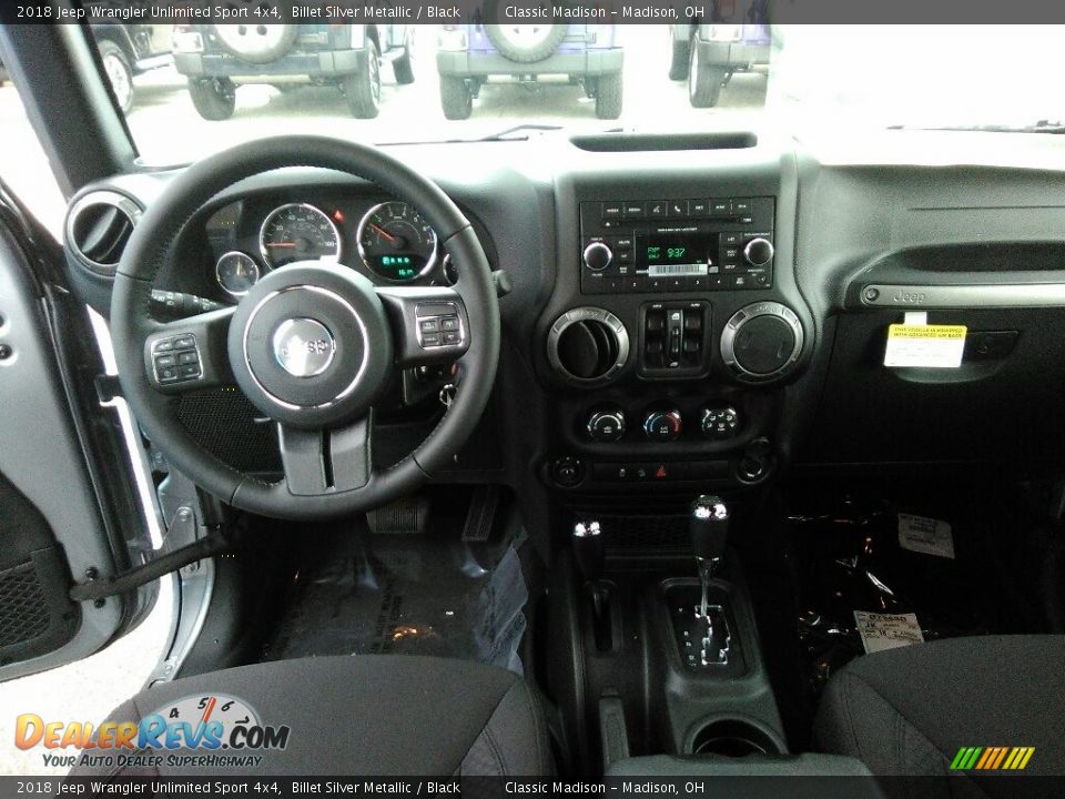 2018 Jeep Wrangler Unlimited Sport 4x4 Billet Silver Metallic / Black Photo #7