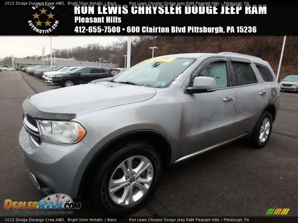 2013 Dodge Durango Crew AWD Bright Silver Metallic / Black Photo #1