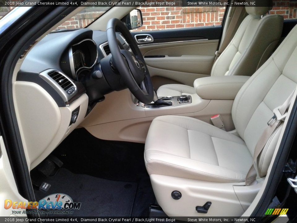 2018 Jeep Grand Cherokee Limited 4x4 Diamond Black Crystal Pearl / Black/Light Frost Beige Photo #10