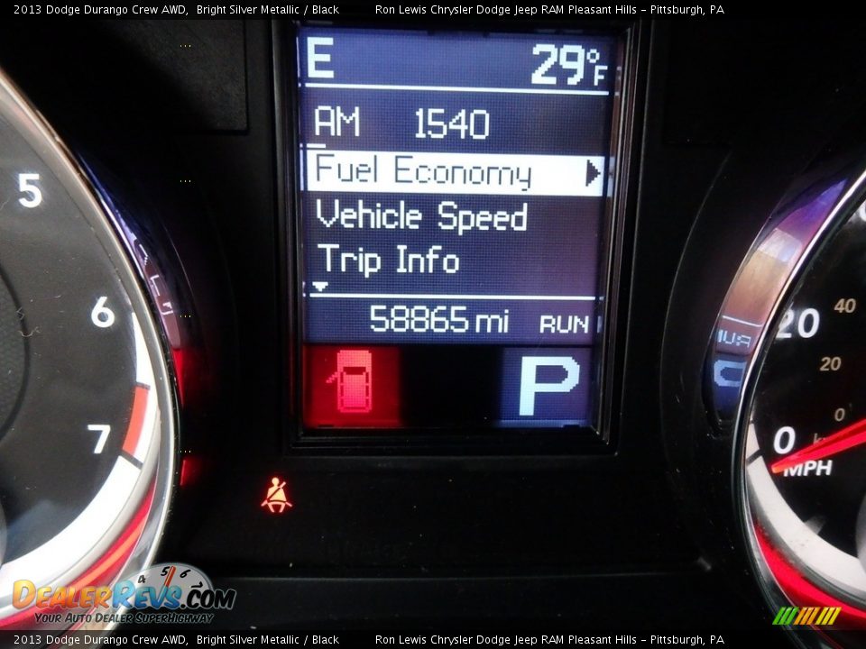 2013 Dodge Durango Crew AWD Bright Silver Metallic / Black Photo #20