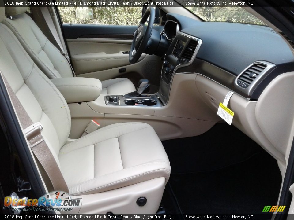 2018 Jeep Grand Cherokee Limited 4x4 Diamond Black Crystal Pearl / Black/Light Frost Beige Photo #15