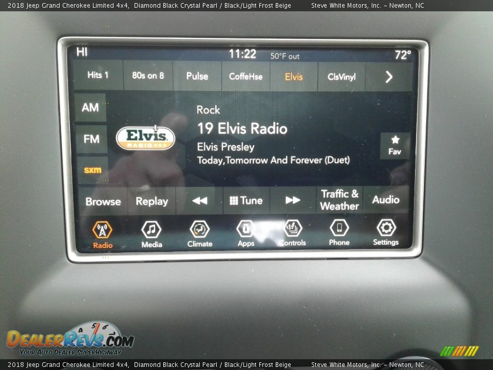 2018 Jeep Grand Cherokee Limited 4x4 Diamond Black Crystal Pearl / Black/Light Frost Beige Photo #20