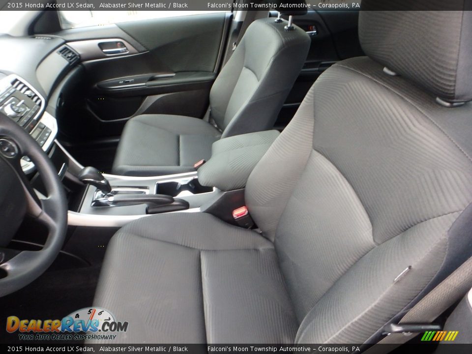 2015 Honda Accord LX Sedan Alabaster Silver Metallic / Black Photo #15