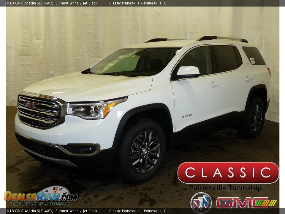 2018 GMC Acadia SLT AWD Summit White / Jet Black Photo #1