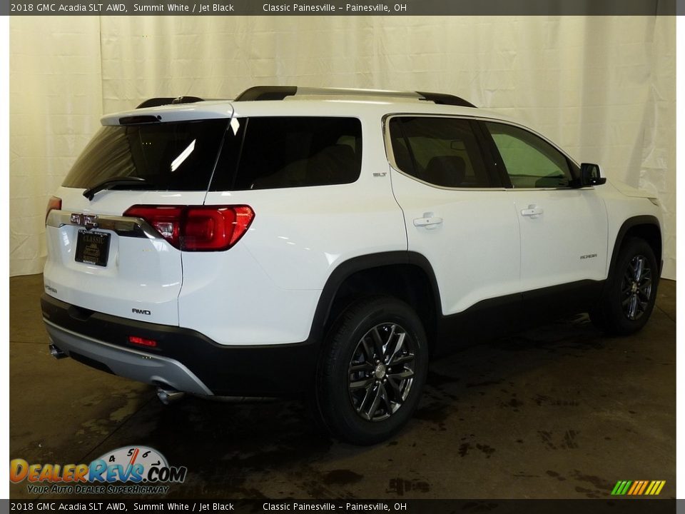 2018 GMC Acadia SLT AWD Summit White / Jet Black Photo #2