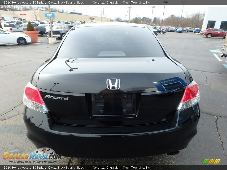 2010 Honda Accord EX Sedan Crystal Black Pearl / Black Photo #6