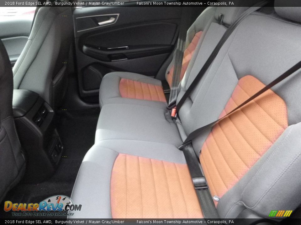 Rear Seat of 2018 Ford Edge SEL AWD Photo #8