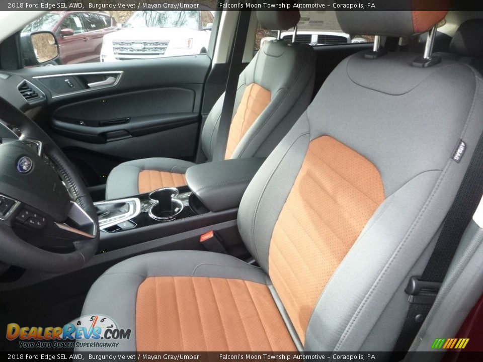 Front Seat of 2018 Ford Edge SEL AWD Photo #11