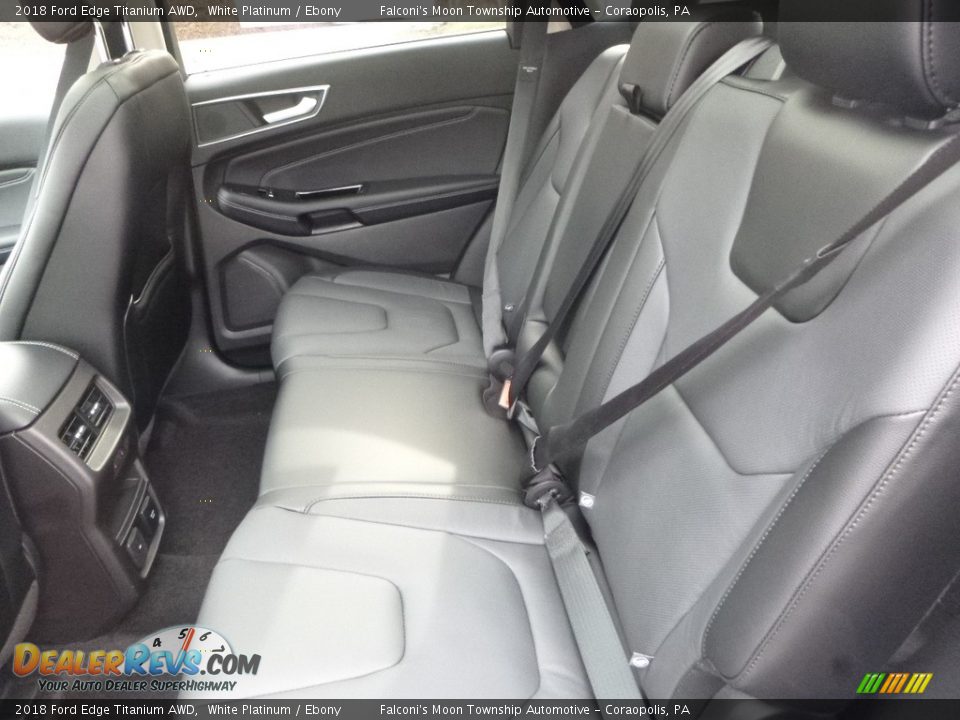 2018 Ford Edge Titanium AWD White Platinum / Ebony Photo #8