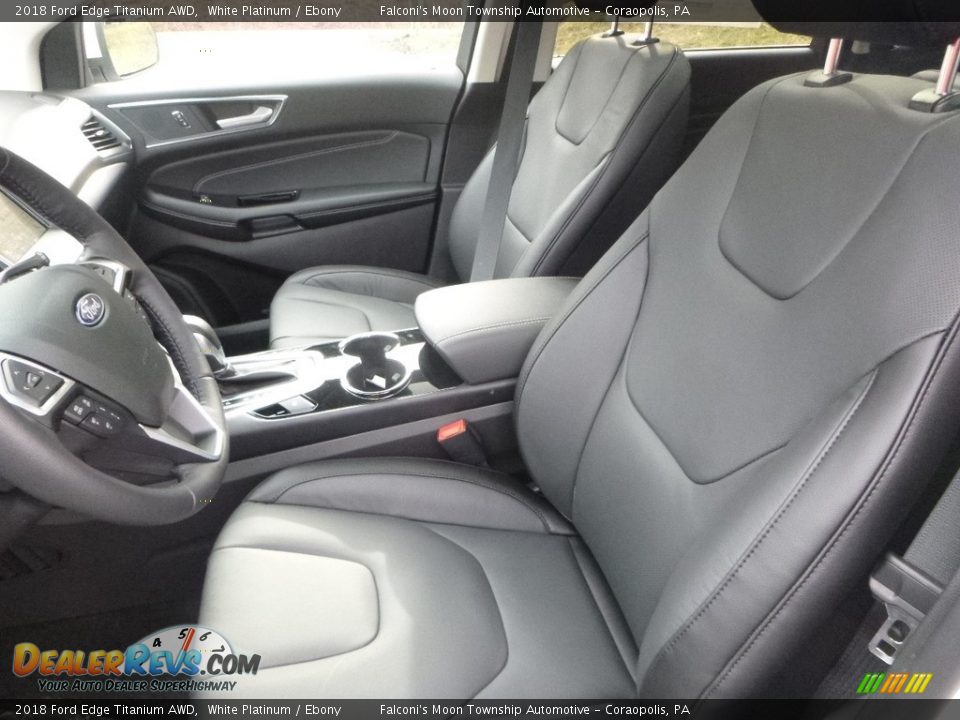 2018 Ford Edge Titanium AWD White Platinum / Ebony Photo #10