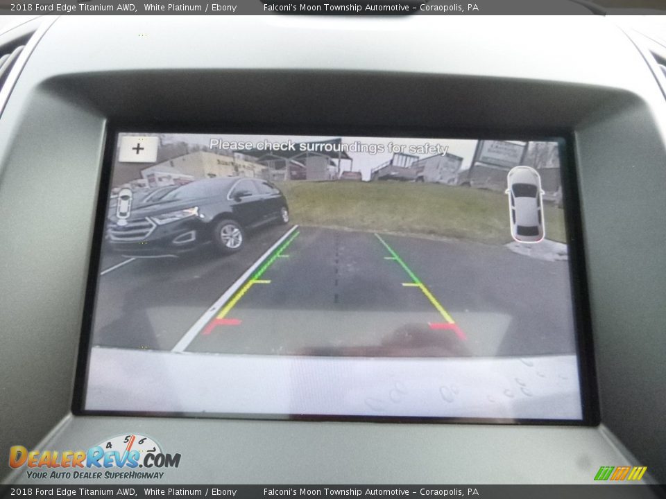 2018 Ford Edge Titanium AWD White Platinum / Ebony Photo #15