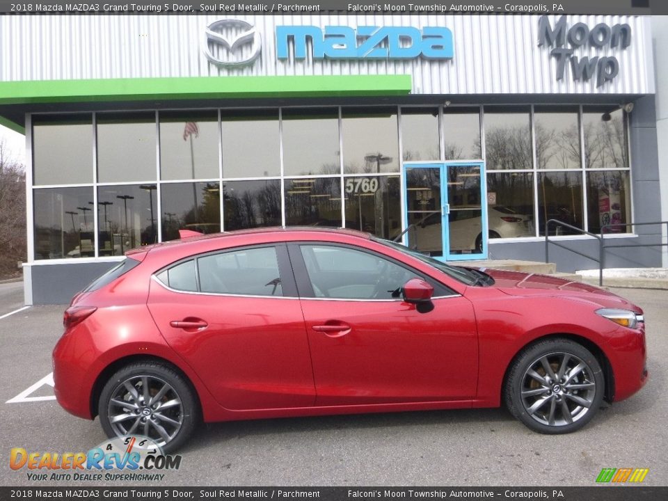 2018 Mazda MAZDA3 Grand Touring 5 Door Soul Red Metallic / Parchment Photo #1