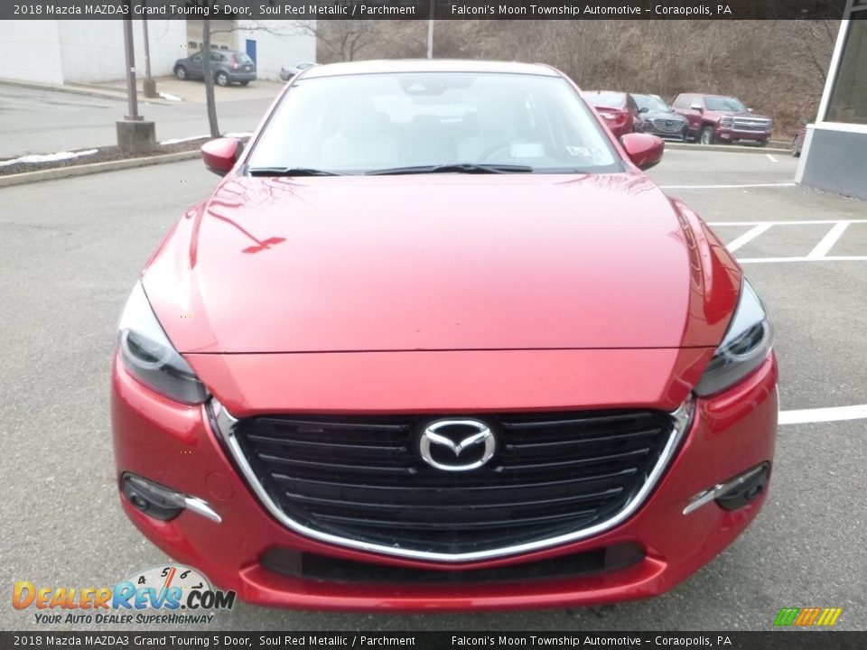 2018 Mazda MAZDA3 Grand Touring 5 Door Soul Red Metallic / Parchment Photo #4