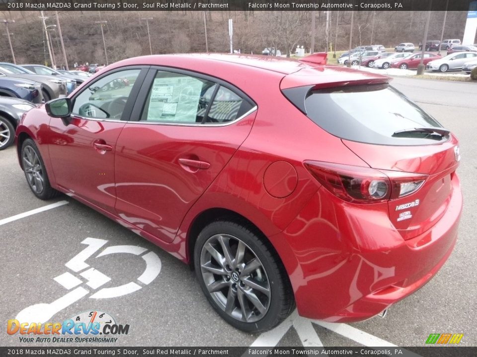 2018 Mazda MAZDA3 Grand Touring 5 Door Soul Red Metallic / Parchment Photo #6