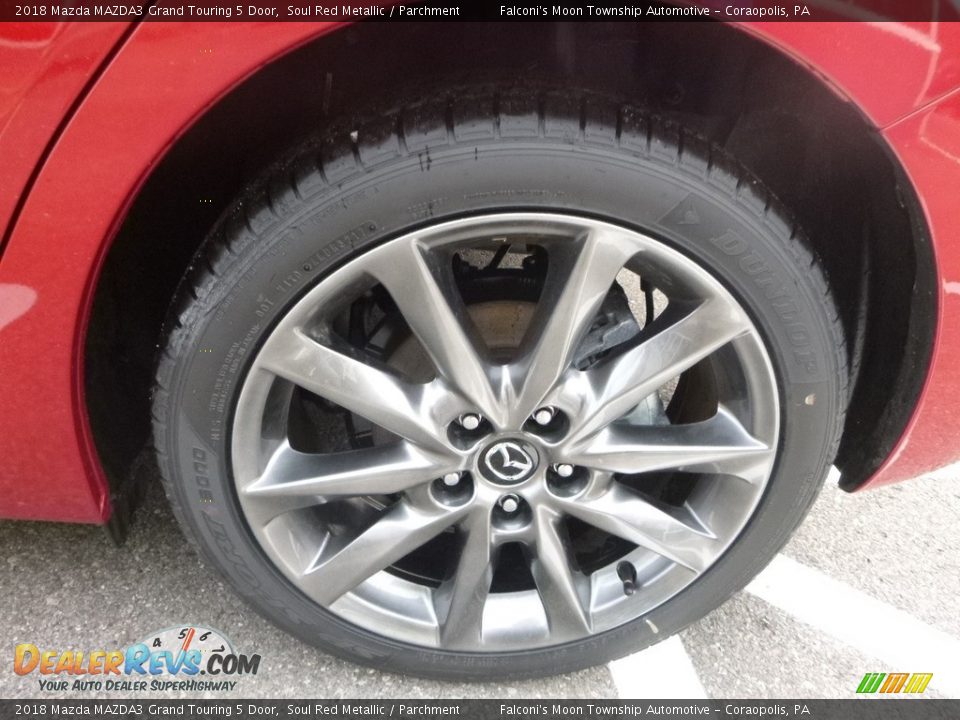 2018 Mazda MAZDA3 Grand Touring 5 Door Soul Red Metallic / Parchment Photo #7
