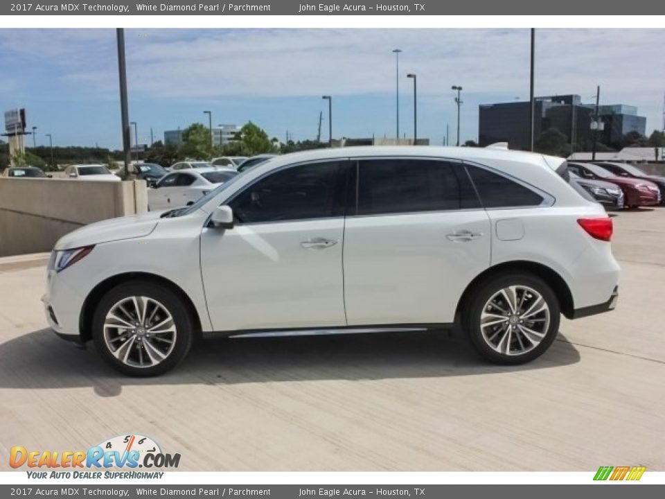 2017 Acura MDX Technology White Diamond Pearl / Parchment Photo #4
