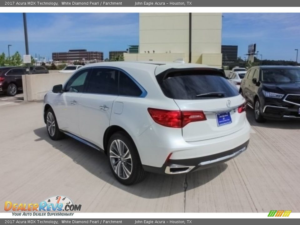 2017 Acura MDX Technology White Diamond Pearl / Parchment Photo #5