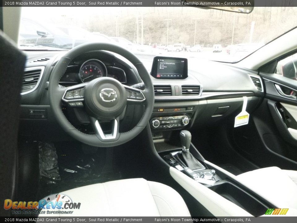 2018 Mazda MAZDA3 Grand Touring 5 Door Soul Red Metallic / Parchment Photo #9