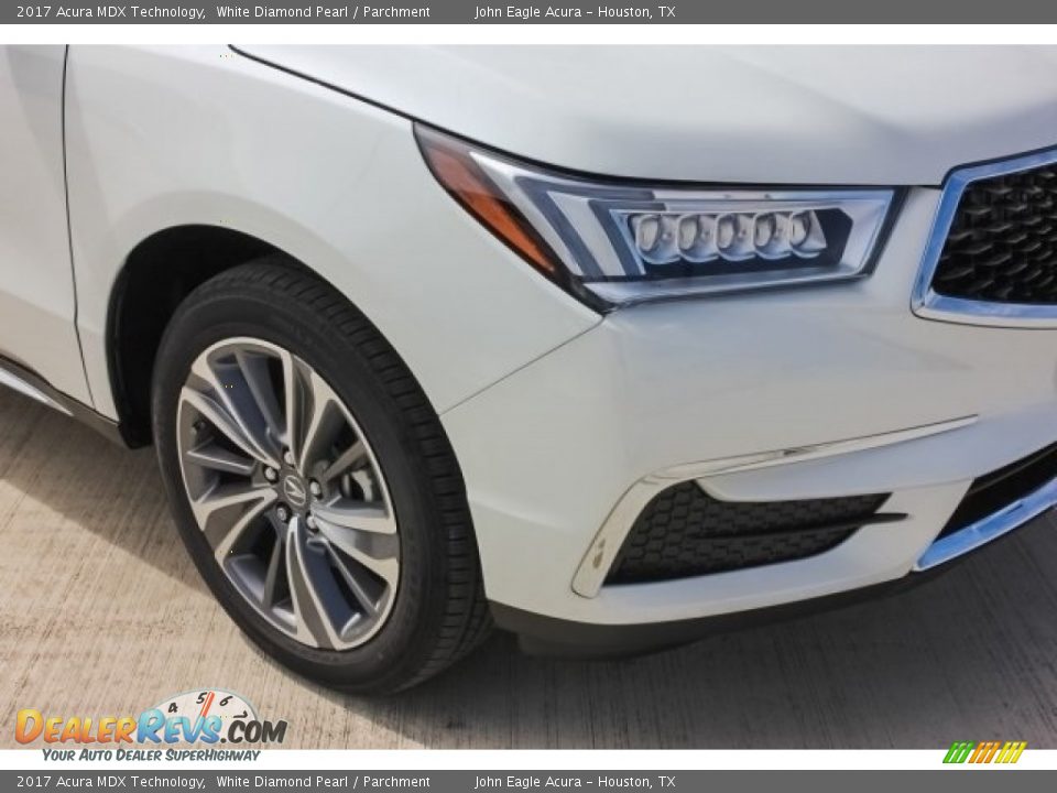 2017 Acura MDX Technology White Diamond Pearl / Parchment Photo #10