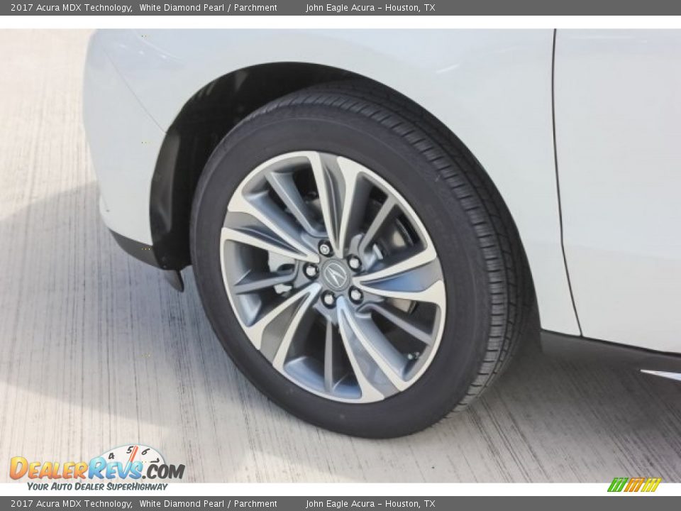 2017 Acura MDX Technology White Diamond Pearl / Parchment Photo #14