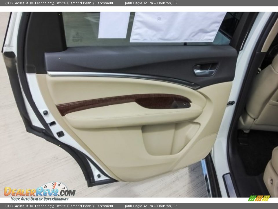2017 Acura MDX Technology White Diamond Pearl / Parchment Photo #21