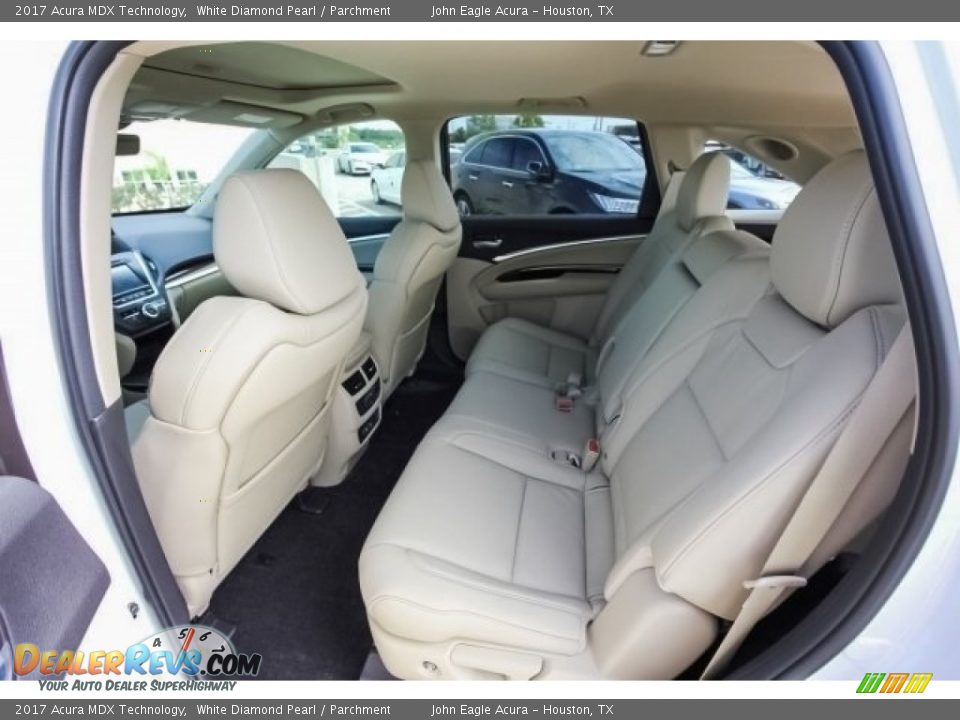 2017 Acura MDX Technology White Diamond Pearl / Parchment Photo #22