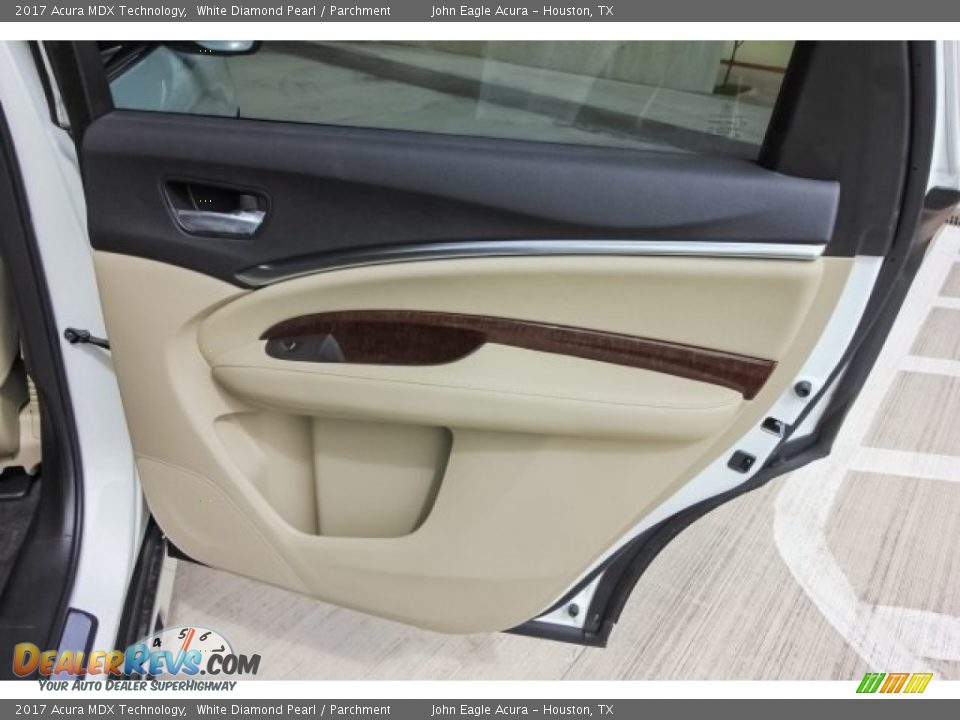 2017 Acura MDX Technology White Diamond Pearl / Parchment Photo #26