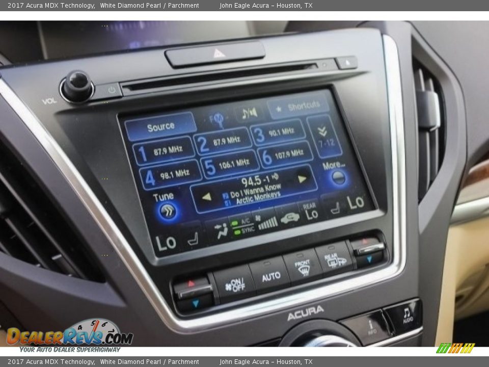 2017 Acura MDX Technology White Diamond Pearl / Parchment Photo #36