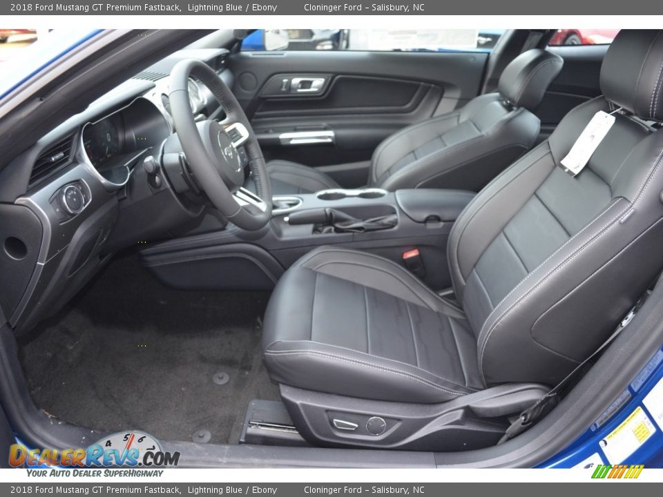 2018 Ford Mustang GT Premium Fastback Lightning Blue / Ebony Photo #6