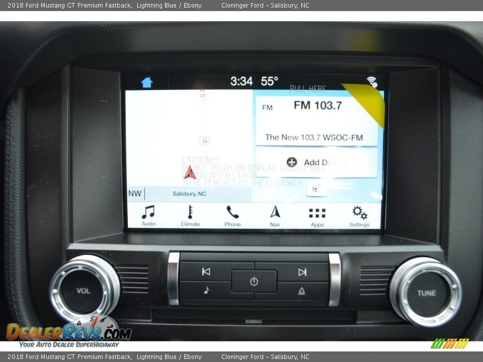 2018 Ford Mustang GT Premium Fastback Lightning Blue / Ebony Photo #9