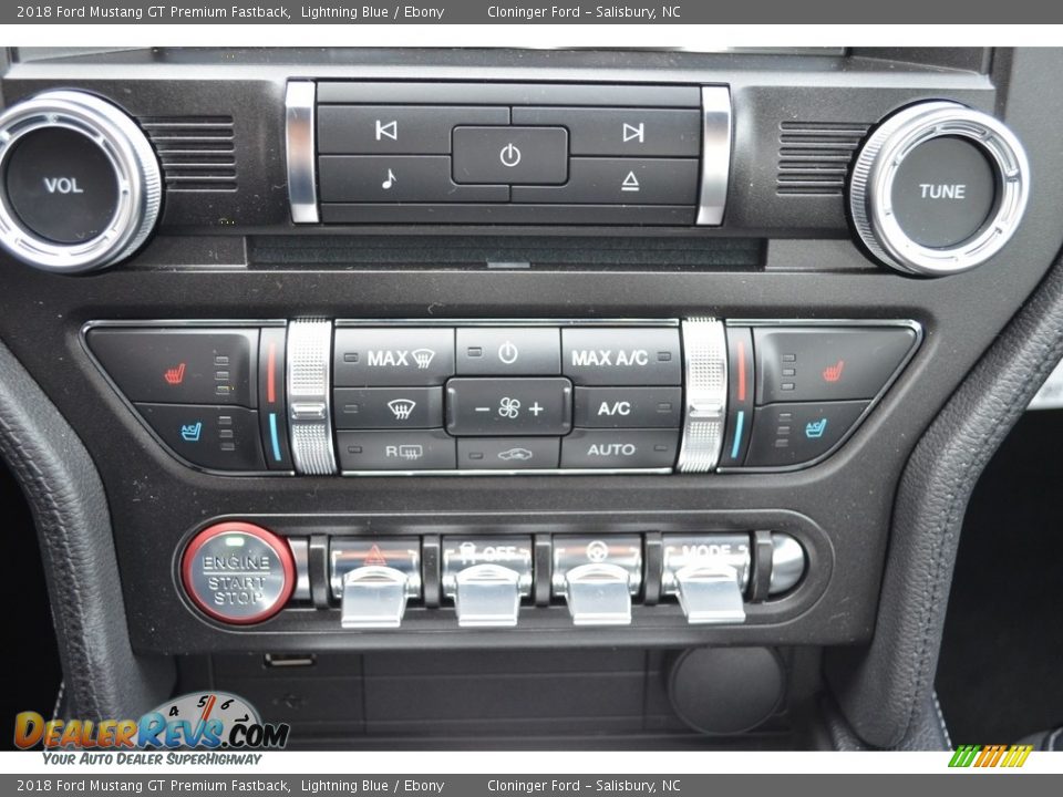 2018 Ford Mustang GT Premium Fastback Lightning Blue / Ebony Photo #14