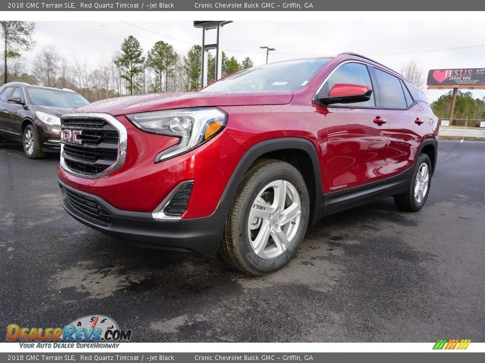 2018 GMC Terrain SLE Red Quartz Tintcoat / ­Jet Black Photo #3