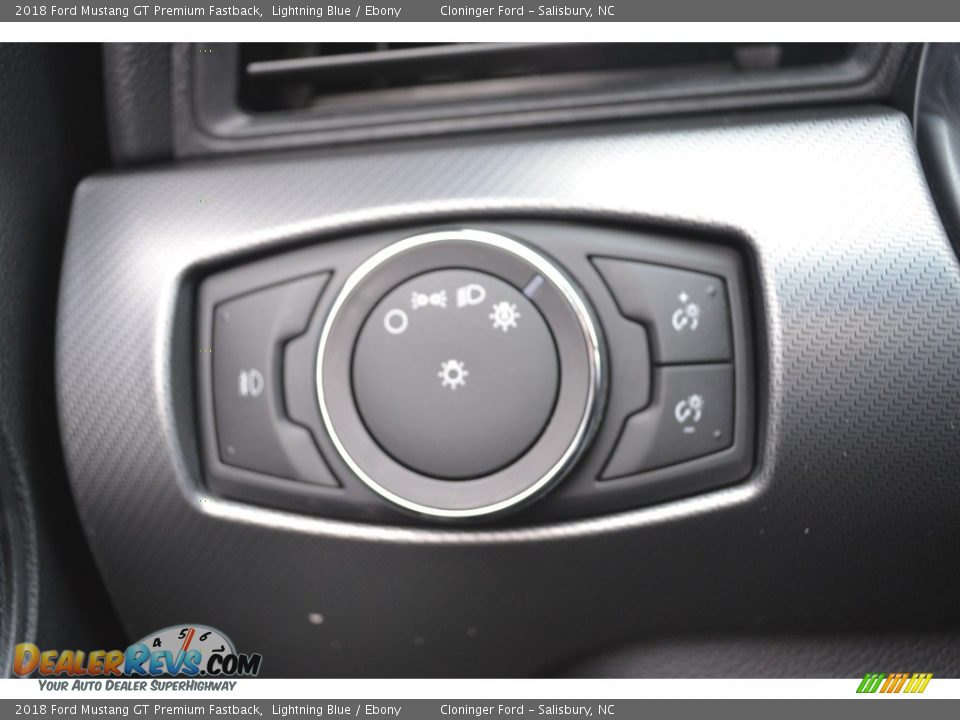 2018 Ford Mustang GT Premium Fastback Lightning Blue / Ebony Photo #17