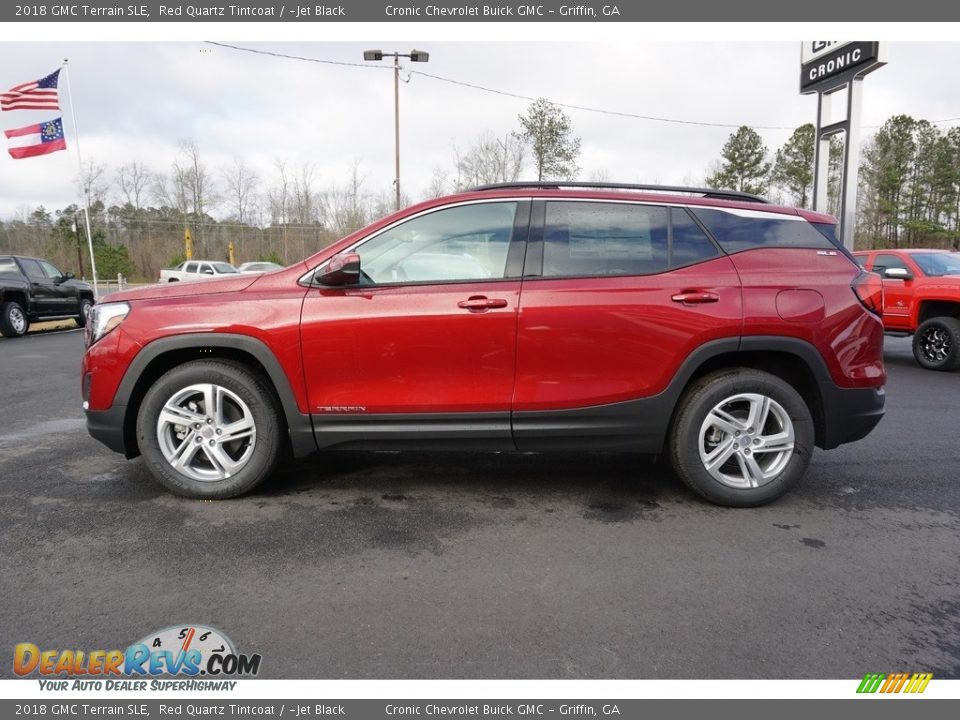 2018 GMC Terrain SLE Red Quartz Tintcoat / ­Jet Black Photo #4