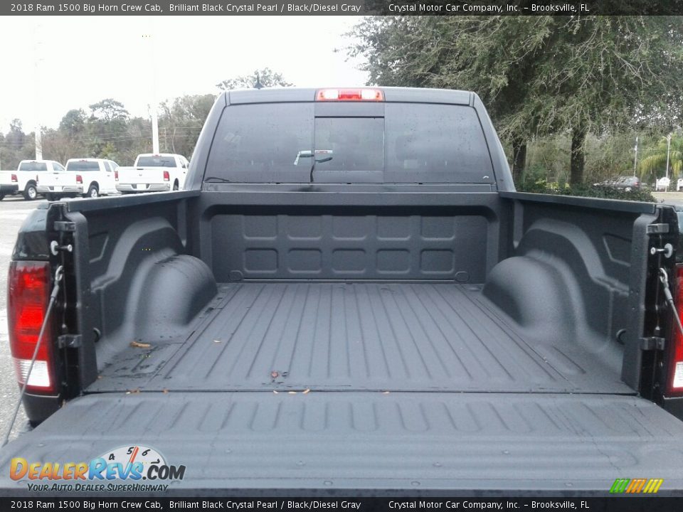 2018 Ram 1500 Big Horn Crew Cab Brilliant Black Crystal Pearl / Black/Diesel Gray Photo #19