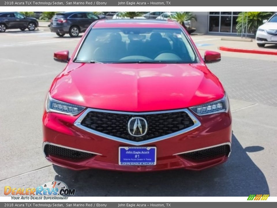 2018 Acura TLX Technology Sedan San Marino Red / Ebony Photo #2