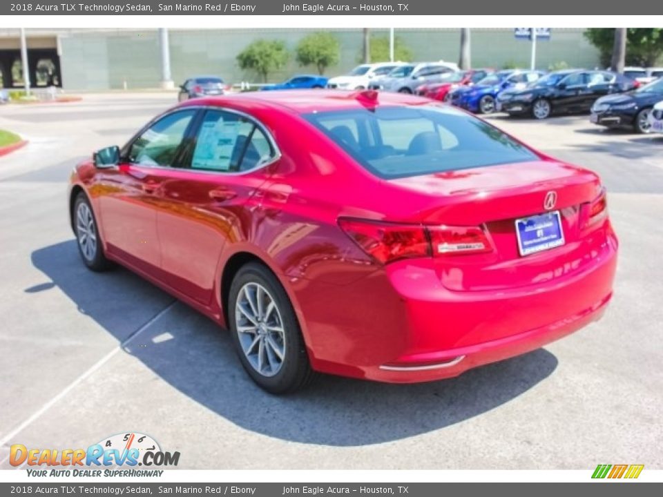 2018 Acura TLX Technology Sedan San Marino Red / Ebony Photo #5
