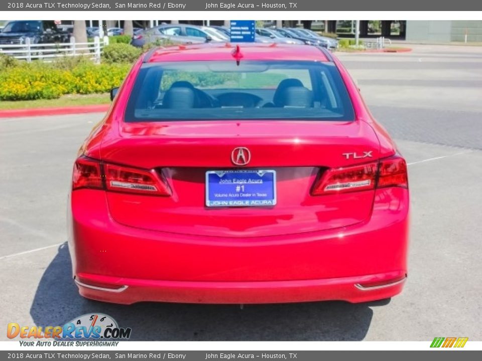 2018 Acura TLX Technology Sedan San Marino Red / Ebony Photo #6