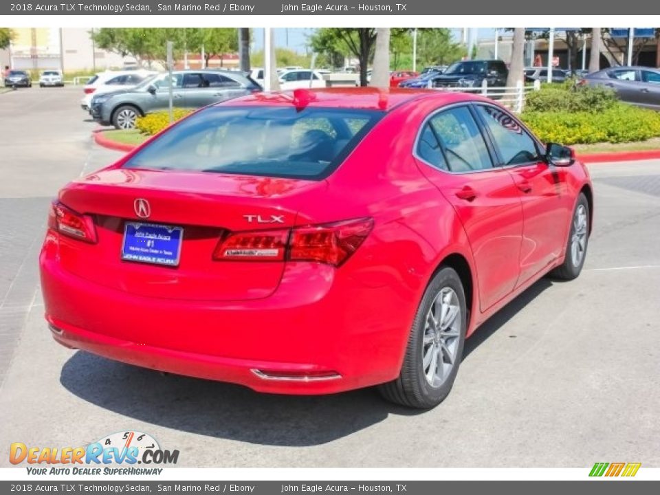 2018 Acura TLX Technology Sedan San Marino Red / Ebony Photo #7