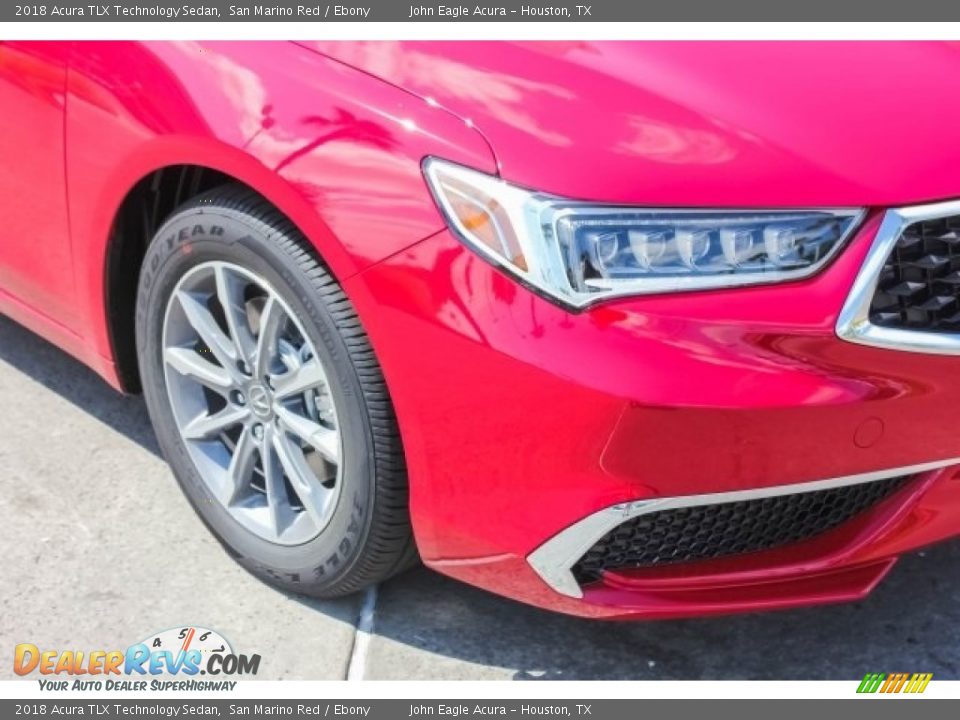 2018 Acura TLX Technology Sedan San Marino Red / Ebony Photo #10