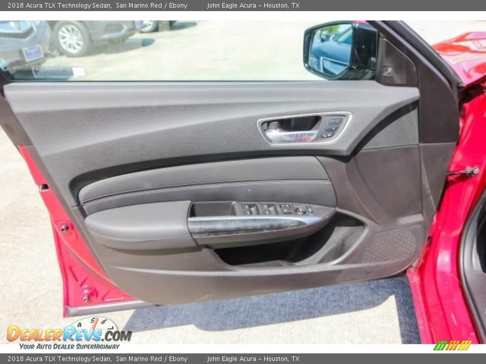 2018 Acura TLX Technology Sedan San Marino Red / Ebony Photo #18