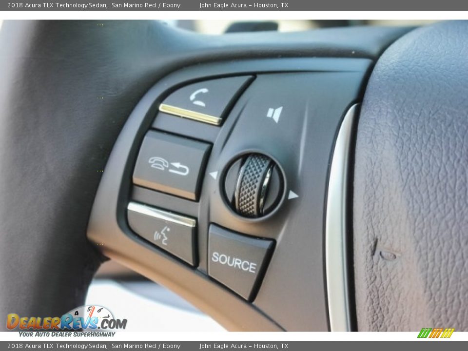 2018 Acura TLX Technology Sedan San Marino Red / Ebony Photo #35